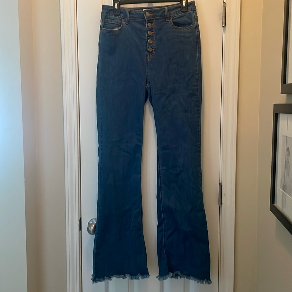 Cello button fly bootcut jeans 13